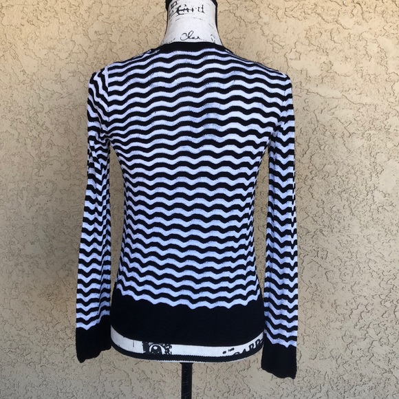Loft Black & White Open Cardigan size Small - Picture 2 of 8